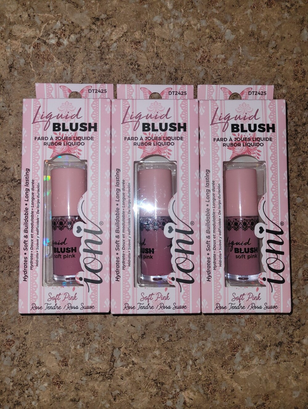 Ioni Liquid Blush Soft Pink (3 piece set)